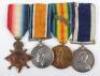 WW1 Royal Navy Long Service Good Conduct Medal Group of Four HMS Hecla