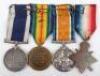 WW1 Royal Navy Long Service Good Conduct Medal Group of Four HMS Hecla - 7