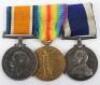 Great War Medal Pair and Naval Long Service Group of Three