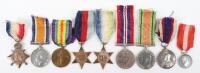 WW1 & WW2 Royal Navy / Royal Fleet Reserve Long Service Medal Group of Nine