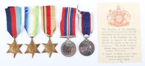 WW2 HMS Martin Operation Torch 1942 Casualty Royal Fleet Reserve Long Service Good Conduct Medal Group of Five