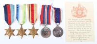 WW2 HMS Martin Operation Torch 1942 Casualty Royal Fleet Reserve Long Service Good Conduct Medal Group of Five