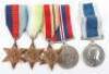 WW2 Royal Navy Long Service Good Conduct Medal Group of Four HMS Pretoria Castle