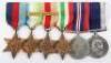 WW2 Campaign and Royal Naval Long Service Good Conduct Medal Group of Six Sailmaker HMS Dido - 2