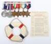 WW2 Campaign and Royal Naval Long Service Good Conduct Medal Group of Six Sailmaker HMS Dido - 8