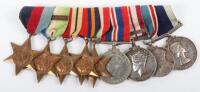 Royal Marines WW2 & Malaya Campaign / Long Service Medal Group of Nine