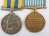 Korean War Medal Pair Royal Navy HMS Mounts Bay - 9