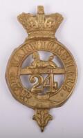 Pre 1881 24th (2nd Warwickshire) Regiment of Foot Glengarry Badge with Rorkes Drift Connection