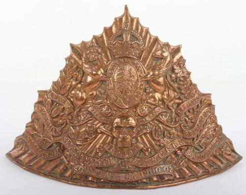 Post 1902 17th (Duke of Cambridge&rsquo;s Own) Lancers Other Ranks Lance Helmet Plate