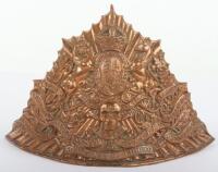 Post 1902 17th (Duke of Cambridge’s Own) Lancers Other Ranks Lance Helmet Plate