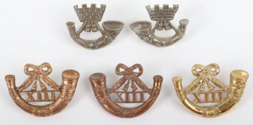 Selection of Somerset Light Infantry Collar Badges