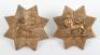 Pair of 36th (Herefordshire) Regiment of Foot Collar Badges