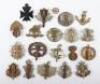 20x British Infantry Regiments of the Line Cap Badges - 2