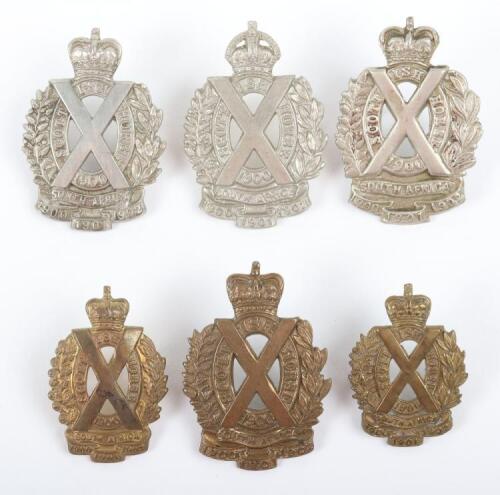 Selection of Scottish Horse Other Ranks Badges
