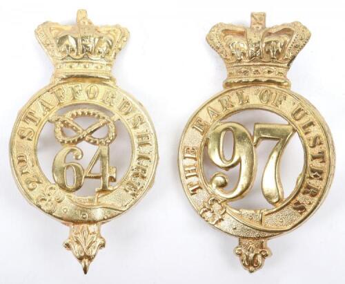 2x Pre Territorial Victorian Glengarry Badges