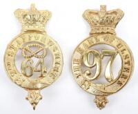 2x Pre Territorial Victorian Glengarry Badges