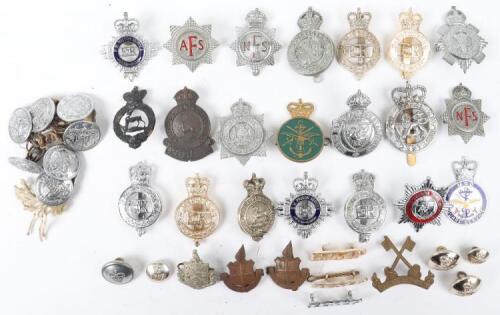 Selection of Obsolete Police, Prisons and Fire Brigade Cap Badges