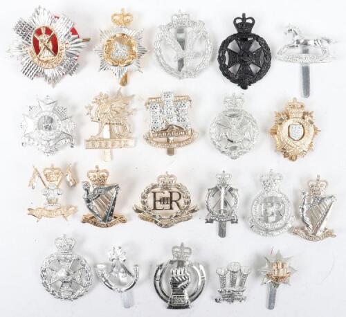 21x Anodised Aluminium Cap Badges