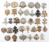 34x British Infantry of the Line Cap Badges