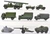 Eight Unboxed Military Dinky Toys