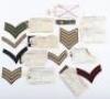 Selection of British Cloth Sealed Pattern Trade, Proficiency and Rank Badges - 3