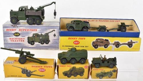 Five Boxed Military Dinky Toys