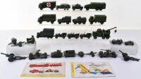 Collection of Military Dinky Toys vehicles