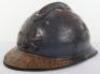 WW1 French Artillery Adrian Pattern Steel Combat Helmet - 6