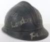 Great War Souvenired Adrian Pattern Helmet of the American Field Service - 8