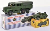 Two Boxed Dinky Toys Military Models