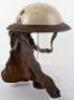 WW2 British Senior Wardens Steel Helmet with Half Gas Cape - 8