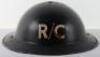 WW2 British Home Front Report & Control Steel Helmet