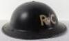 WW2 British Home Front Report & Control Steel Helmet - 6