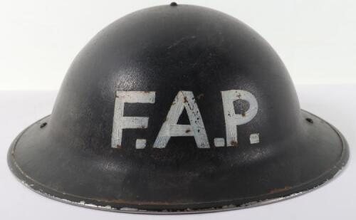 WW2 British Home Front First Aid Party Steel Helmet