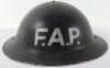 WW2 British Home Front First Aid Party Steel Helmet