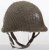 WW2 American Fixed Bale M1 Steel Combat Helmet - 3