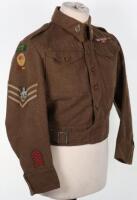 WW2 British Sherwood Rangers Battle Dress Blouse