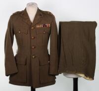 WW2 British Officers Service Dress Uniform Army Dental Corps / PAI Force