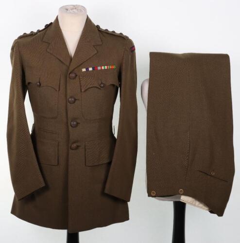 WW2 Royal Marines No41 Commando Officers Service Dress Uniform of Captain A D Wilkinson MC, Awarded the Military Cross for Gallantry in Italy 1944