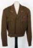 WW2 British Made American Ike Jacket Uniform Set of Major D Van Dusen 406th Field Artillery Group Awarded the Bronze Star for Service in North West Europe - 2
