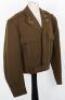 WW2 British Made American Ike Jacket Uniform Set of Major D Van Dusen 406th Field Artillery Group Awarded the Bronze Star for Service in North West Europe - 6