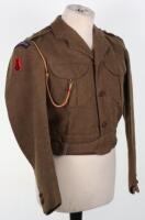 British City of London Yeomanry (Rough Riders) 56th Armoured Division Officers Battle Dress Blouse