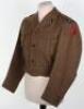 British City of London Yeomanry (Rough Riders) 56th Armoured Division Officers Battle Dress Blouse - 2