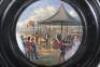 Victorian Painted Pot Lid of Queen Victorian Investiture of the Victoria Cross Medals for the Crimean War - 2