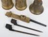 Pair of WW1 Trench Art Vases - 2