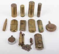 Interesting Collection of Trench Art Lighters