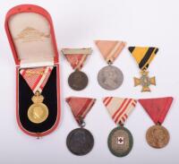 Grouping of Imperial Austrian Medals