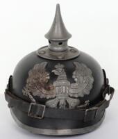 WW1 German Prussian M-15 Regimentally Marked Pickelhaube