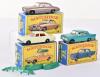 Three Boxed Matchbox Regular Wheels Cars