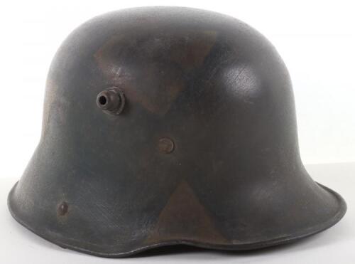 Imperial German M-17 Camouflaged Steel Combat Helmet